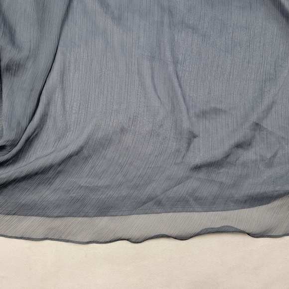 NWT BHLDN vneck grey chiffon bridesmaid formal maxi dress - Picture 4 of 7